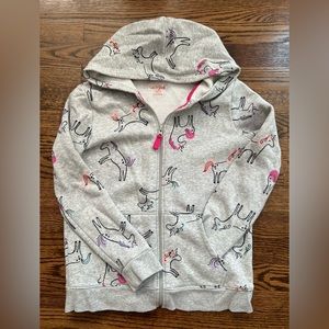 Girl light unicorn jacket used in good conditions